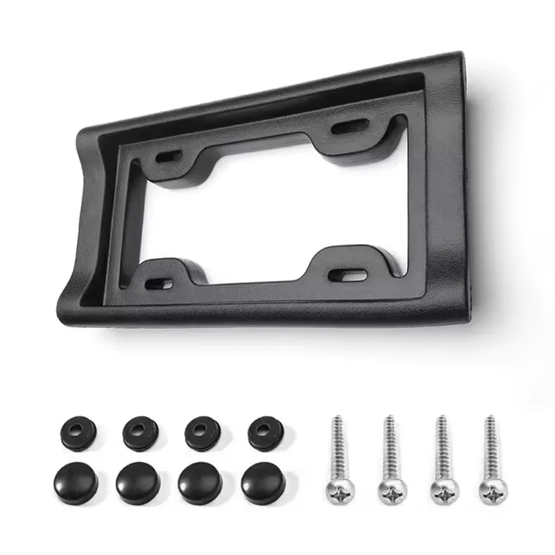 CHIZIYO Auto Black Front Bumper Guard EVA American License Plate Frame Tag