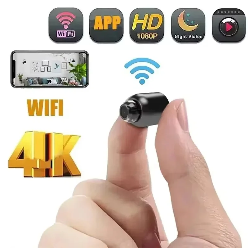Mini Camera 1080P Clear Night Vision Lightweight Portable Premium Cams Motion